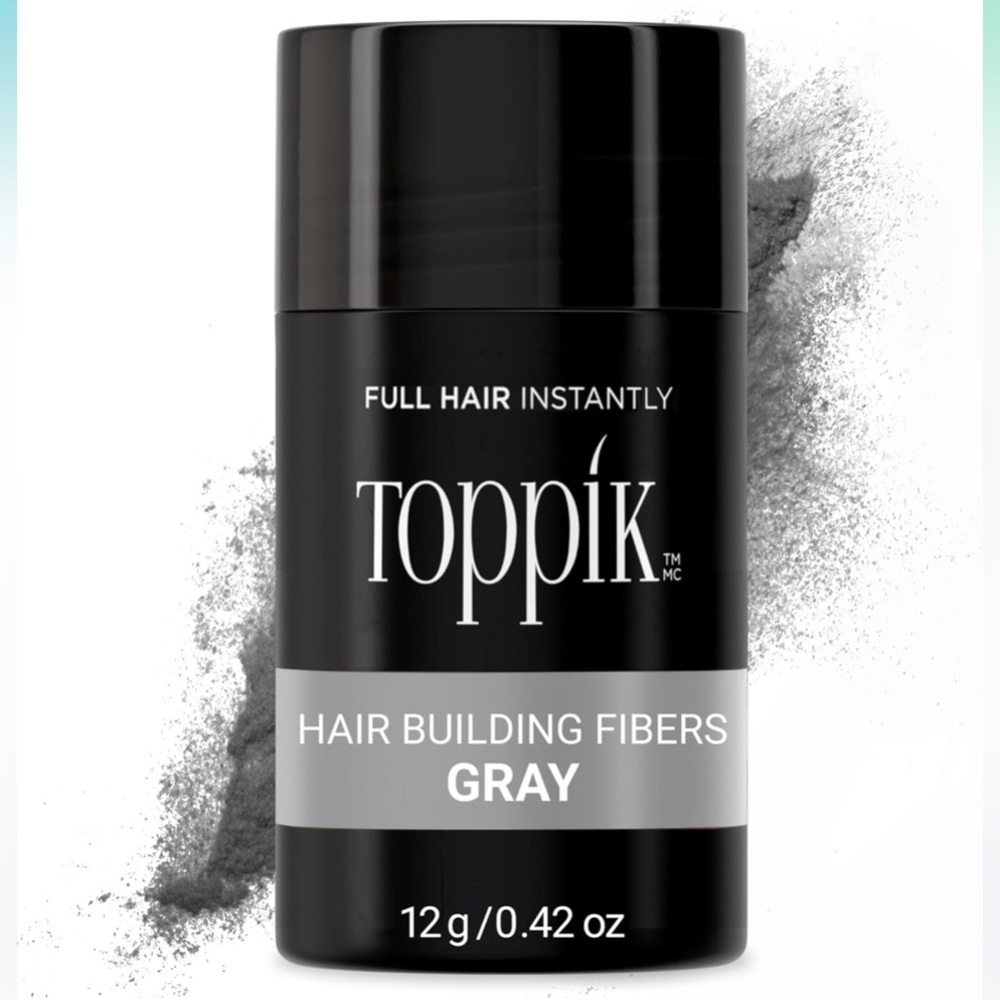 New Toppik Hair Building Fibers Gray 12g